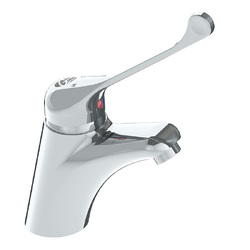 CliniLever® CP-BS Hospital Single Lever Basin Mixer with 165mm Accessible Lever - Hot/Cold
